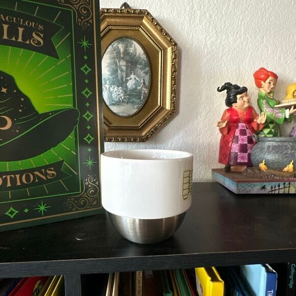 Starbucks white and silver stackable single mug - Picture 3 of 5